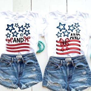 Stars and Stripes SVG PNG 5 Versions USA Flag Mix and Match Group Shirts Graphics