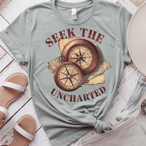 Explorateur SVG PNG Cherchez la conception de citation d'aventures inexplorées pour des projets de Cricut, de sublimation, de randonnée et de voyage