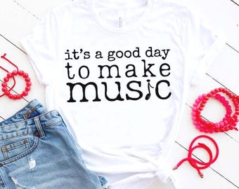 Music SVG PNG Bundle, It’s a Good Day to Make Music Design, Singer and Musician SVG, Band Choir Orchestra Quote for Shirts, Mugs, Stickers