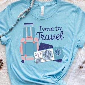 Reizen SVG PNG tijd om te reizen met koffer clipart, vakantie vakantie avontuur ontwerp, Wanderlust digitale download voor Cricut & sublimatie