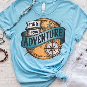 Abenteuer Zitat SVG PNG Finden Sie Ihr Abenteuer Entdecker Design für Cricut, Sublimation, Wandern und Reiseprojekte für Reisende und Abenteurer