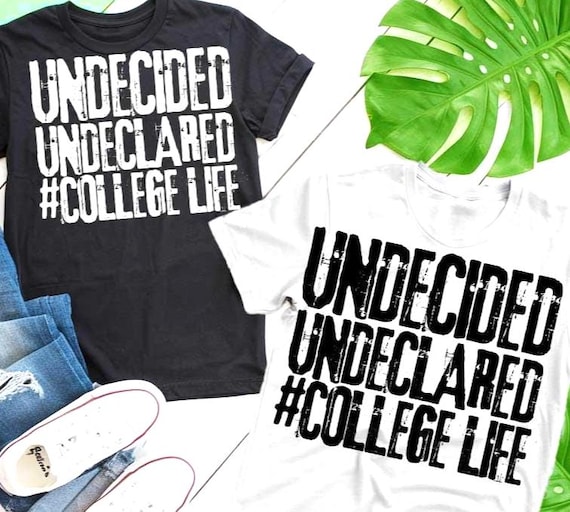 College SVG PNG Bundle Funny Undeclared Major Graphic, Dorm Life