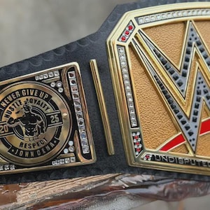 New Undisputed World Championship Belt Wrestling Replica Title Cena Side Plates