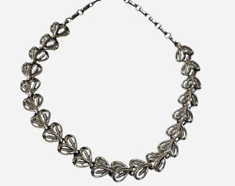 Vintage Mid-Century Coro Leaf Choker Necklace