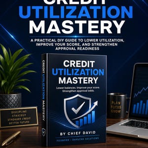 Credit Utilization Mastery Guide | Lower Credit Score, Improve Balances (PDF Download)