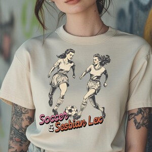 Soccer & Sesbian Lex Shirt, Sapphic Shirt, Funny Lesbian Shirt, Gifts for Lesbian, LGBTQ Gift, WLW shirts, LGBT Retro Soccer vintage shirt