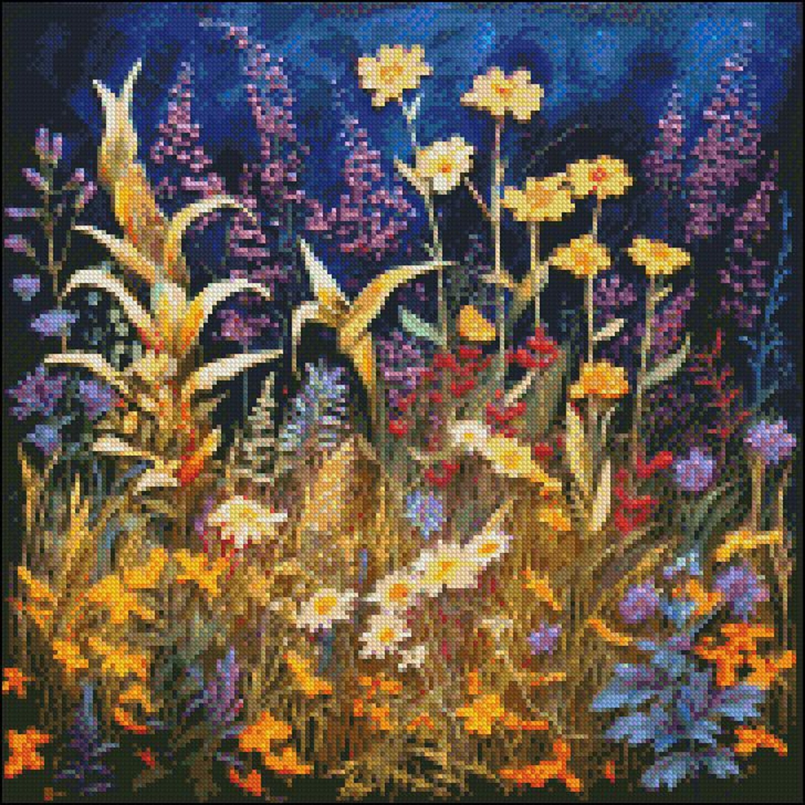 Wildflowers 6 - Counted Cross Stitch Patterns - Printable Chart PDF ...