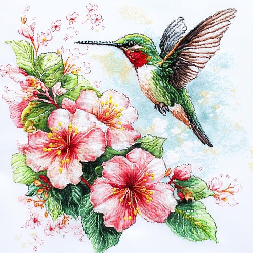 Cross Stitch Kit - Resplendent Quetzal - Bird Cross Stitch Pattern