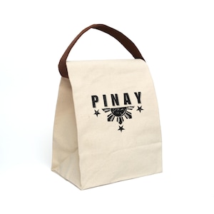 Stylish Canvas Lunch Bag, Eco-Friendly Tote, Gift for Foodies, Picnic Essential, Travel Companion, School Lunchbag