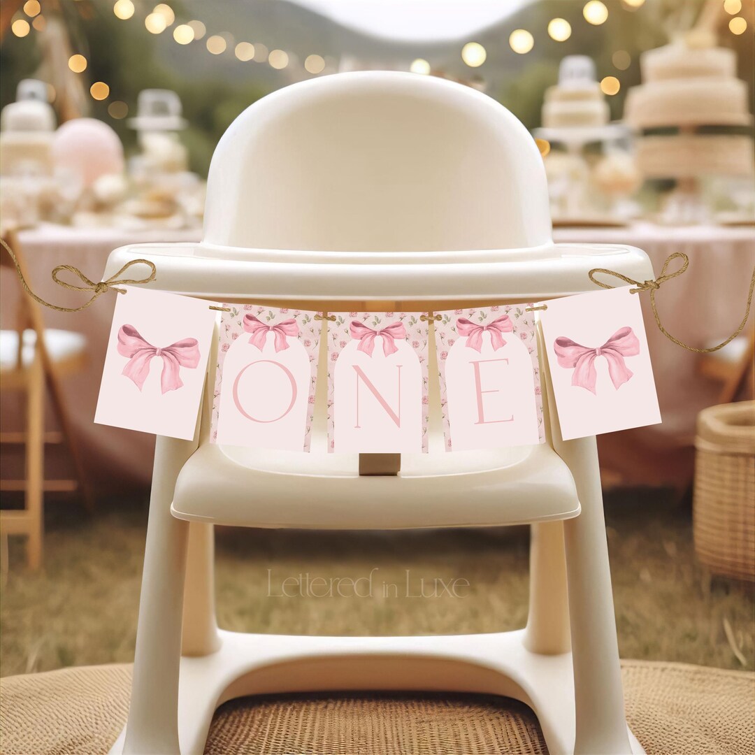 High Chair One Banner