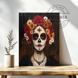 Catrina Art digitale download– Dia De Los Muertos, digitale kunst, altaarkunstAfdrukbaar kunstcadeau, Instant Download