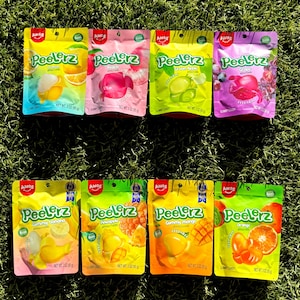 Amos Candy Peelerz Peelable Gummies - Assorted Flavors, 8 Pack Sampler Gift Box, Viral American Gummy Candies