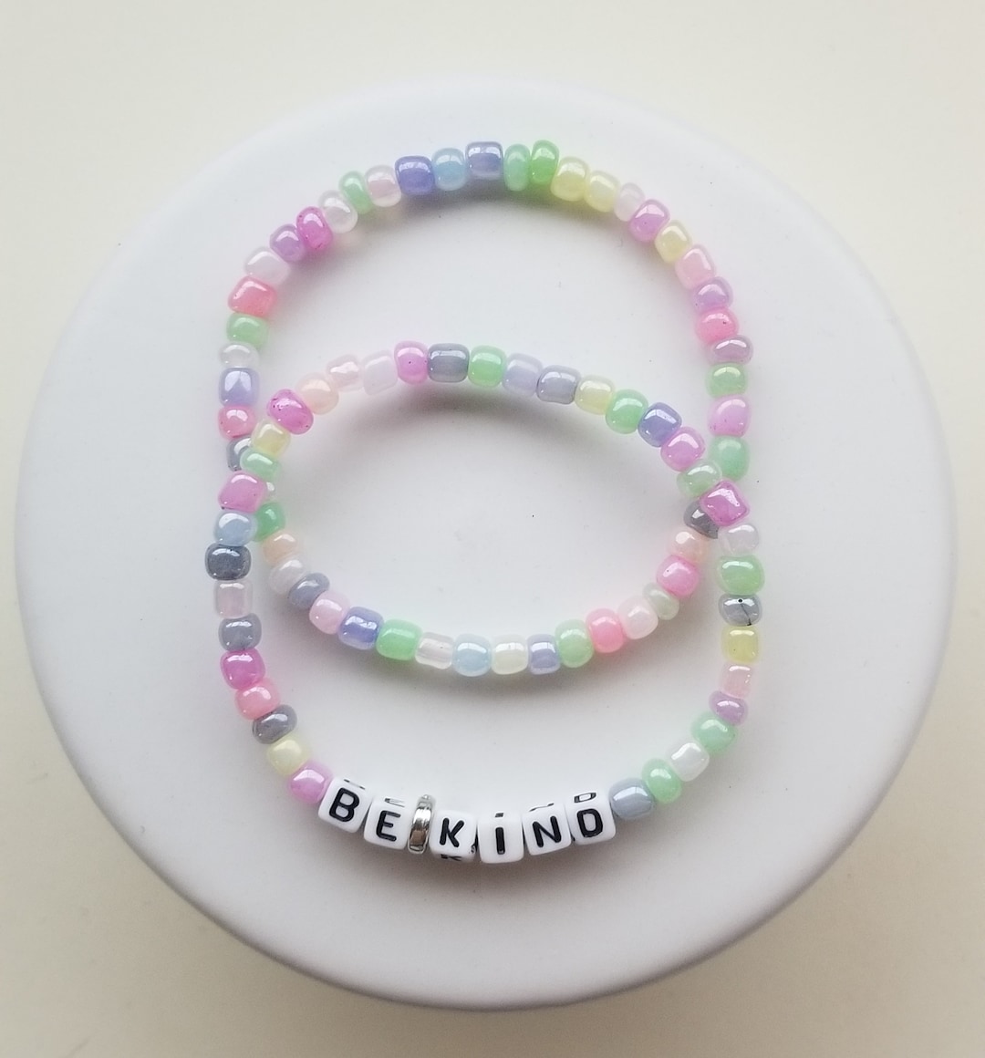 Be Kind Bracelet Stretchable Kid's Bracelet Words of Affirmation Etsy