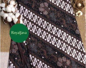 Indonesische batik – lange stof – handgemaakt – etnisch textiel voor naaien, mode en ambacht – Betaalbare batikstof