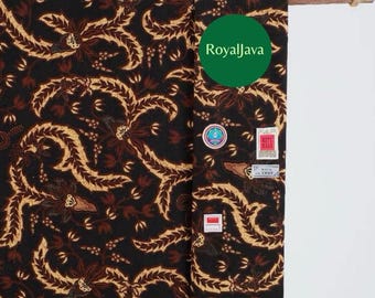 BATURAJA-batik – lange stof – handgemaakt – etnisch textiel voor naaien, mode en handwerk – betaalbare batikstof