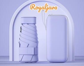 Opvouwbare miniparaplu: draagbare anti-uv 50+ zonbescherming