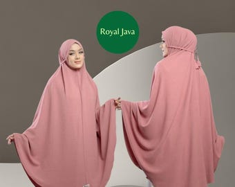 Jumbo Crinkle Khimar – Syari-hijab met strikbandjes | Instant Khimar met 1 laag | Bescheiden moslimkleding