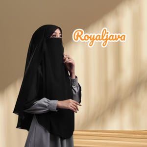 Niqab Khimar integrato – Syari Hijab, velo da preghiera a copertura totale