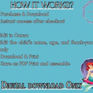 Little Mermaid Chip Bags Digital Download image 6