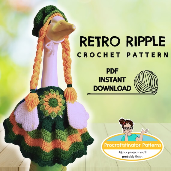 crochet ripple dress pattern Crochet multi-coloured chevron / ripple granny stitch skirt