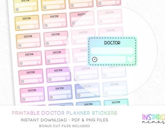 Reading Planner Stickers - Pastel Rainbow - Printable Functional ...