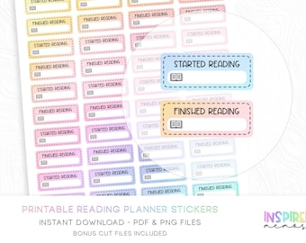 Months Planner Stickers - Pastel Rainbow - Printable Functional Planner ...