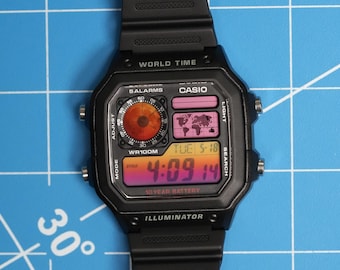Solstice - Casio Royale (AE1200) Custom Digital World Time Watch