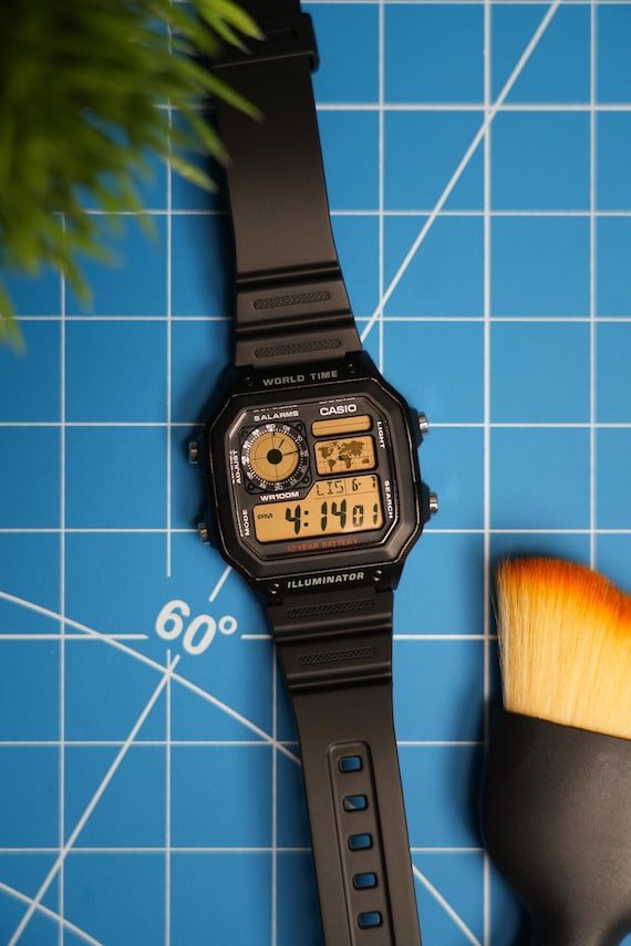CASIO レジスター デュアルディスプレイ Event Horizon - Casio Royale (AE1200) Custom Digital World Time