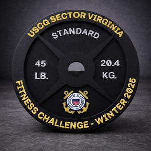 Custom Weight Plate Trophy: 3D Printed Mini Gym Award