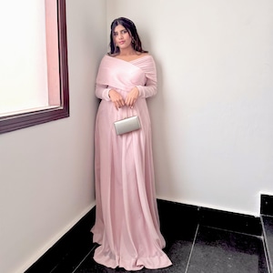 baby pink long sleeve maxi dress long sleeve pink maxi dress Petal and Pup Women's Ilyana Long Sleeve Maxi  Dress-parroquiadesanalbertomagno.com