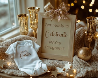 Pregnancy Announcement: Neutral Baby Reveal (Digital Download)