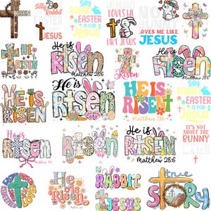 Easter Christian Bundle, Easter Png, He Is Risen, Xoxo png, Love Like Jesus Png, Christian Shirt, Png Files For Cricut