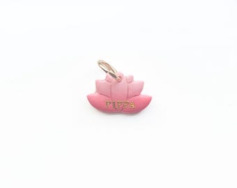 Custom Lotus | Polymer Clay Pet I.D Tag