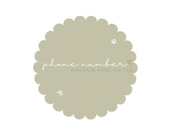 Phone Number | Must Purchase Once Per Tag