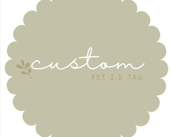 Custom Name Tag | Polymer Clay Pet I.D Tag