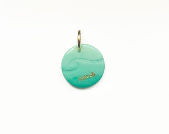 Custom Wave | Polymer Clay Pet I.D Tag