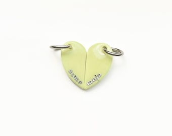 Custom Heart Best Friend Tags | Polymer Clay Pet I.D Tag