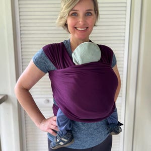 Portabebés de comercio justo, con estampado africano de bambú y envoltura elástica, con cierre de cremallera, ideal para recién nacidos o niños pequeños de hasta 25 libras, como regalo para baby shower.