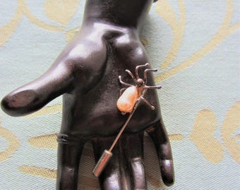 Vintage Little Miss Muffet Spider Stick Pin