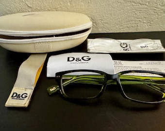 Dolce & Gabbana Green Eyeglass Frames with Case