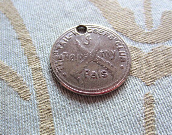 Antique Silver Tail Waggers Club Medal - image 2