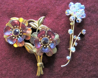 Vintage Floral Pin Brooch