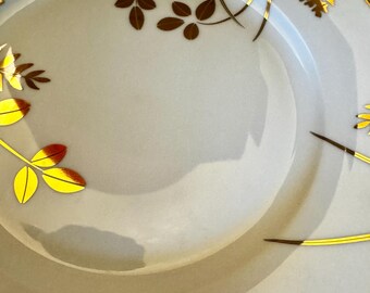 Beautiful Woodlands White and Gold Plate Set from MOMA 2 of 2