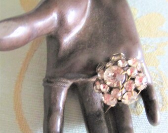 Antique Domed Button Shaped Paste Brooch