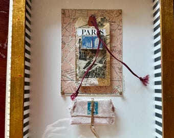 Original Graceann Warn “Paris” Assembledge Mixed Media