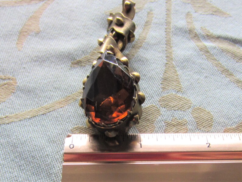 Vintage Signed Sandor Rhinestone Brooch Pin