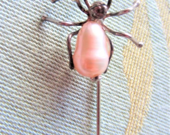 Vintage Little Miss Muffet Spider Stick Pin