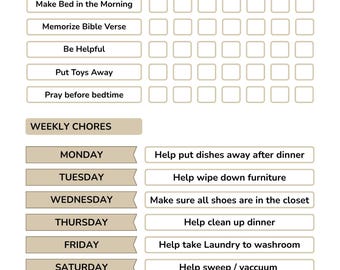 Dinner Duty Chore Chart INSTANT DOWNLOAD children jobs family