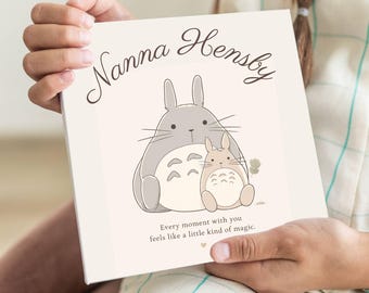 Personalized Totoro Video Memory Book, Keepsake Photo Album, Studio Ghibli Inspired