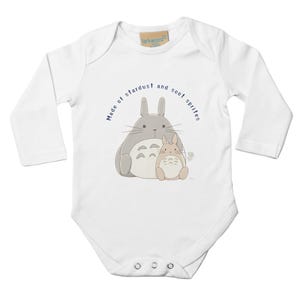 My Neighbor Totoro Bodysuit, Ghibli Inspired Baby Shower Gift, Totoro and Mei Cuddle, Cute Anime Babywear, Japanese Studio Ghibli Clothing image 1